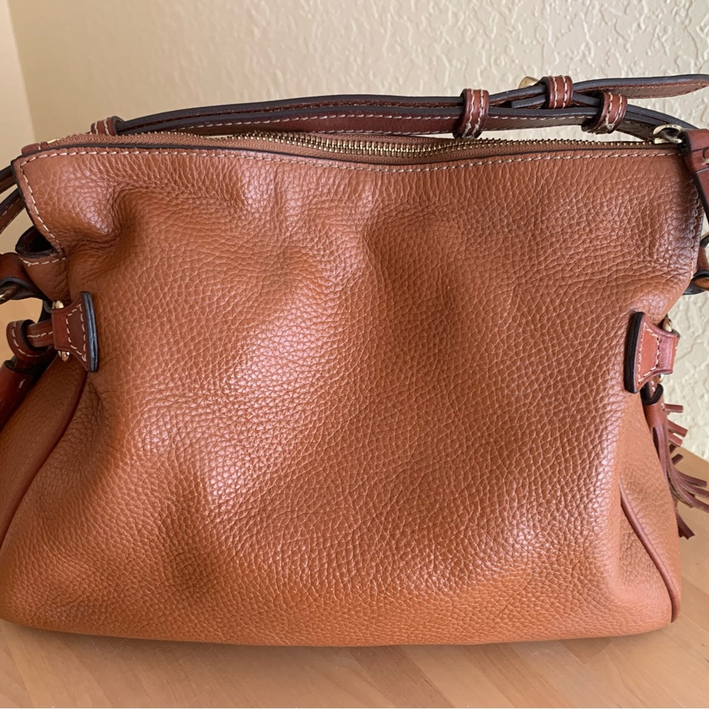 Dooney & Bourke Brown Leather Handbag - Picture 2 of 10